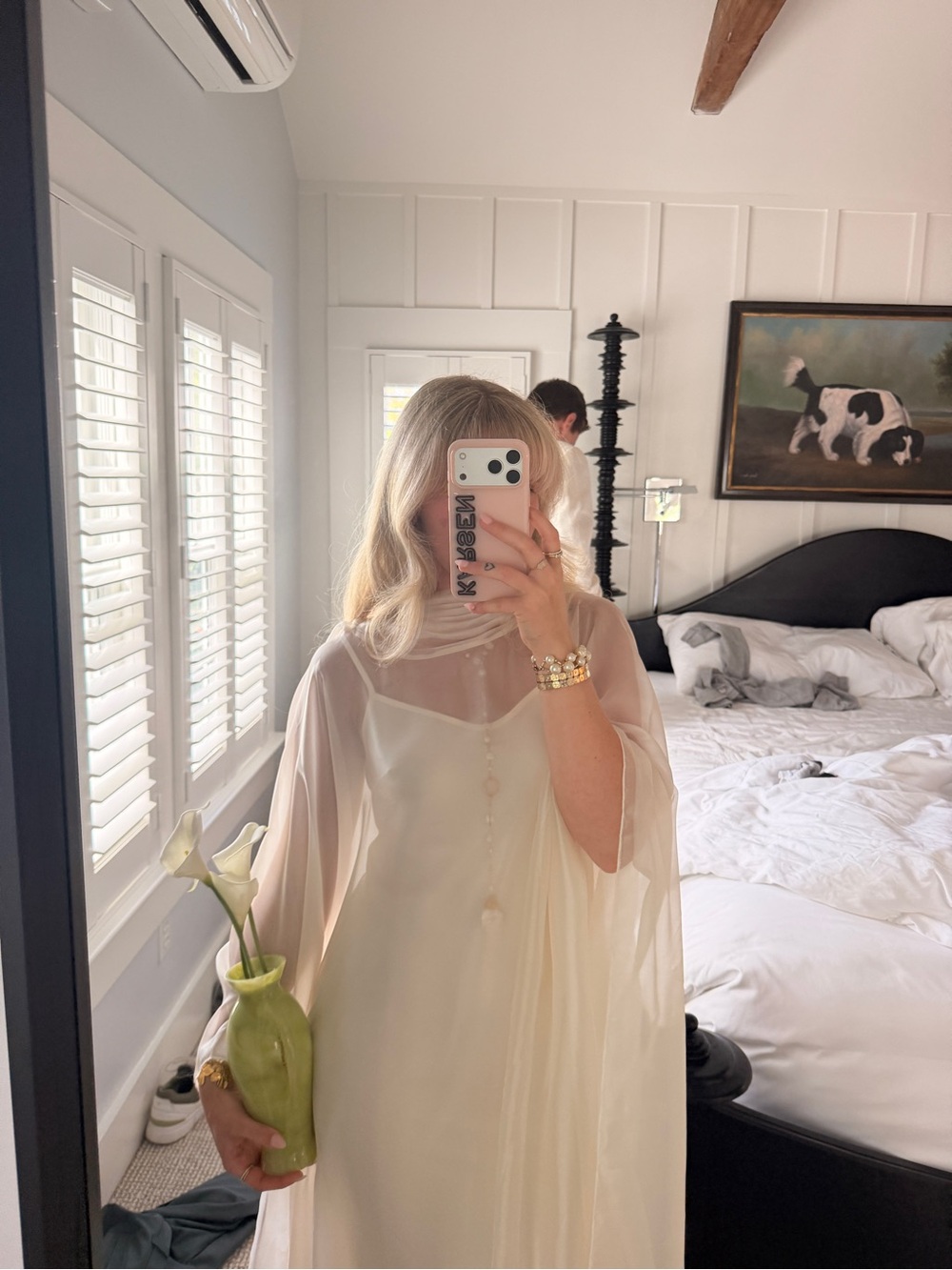 White organza maxi dress - Picture 5 of 5